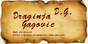 Draginja Gagović vizit kartica